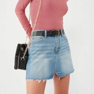BDG notched denim skirt